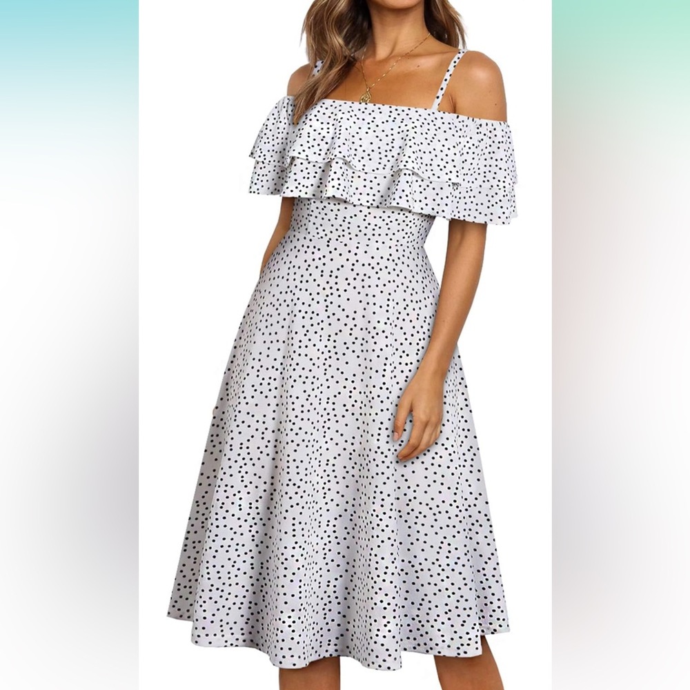 Polka Dot Midi Dress